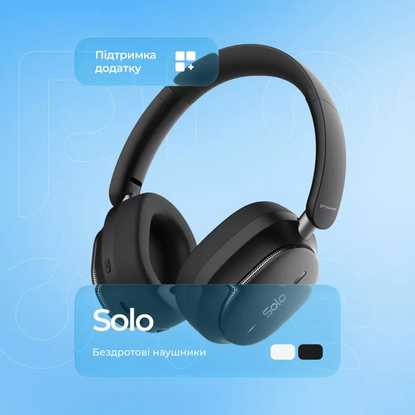 Бездротові навушники Proove Solo with ANC (APP) White HPSL0001AP02 фото