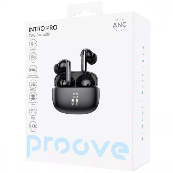 Бездротові навушники Proove Intro Pro TWS with ANC (APP) TWIP0001AP15 фото