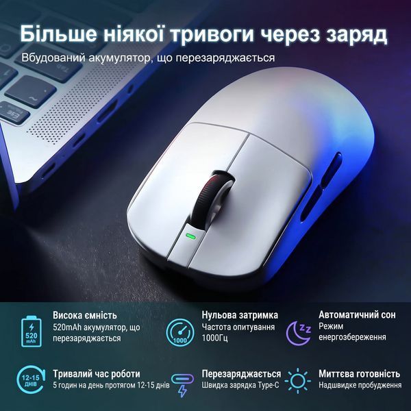 Бездротова миша VGN VXE R1 SE+ White VXER1SEPLUSW фото