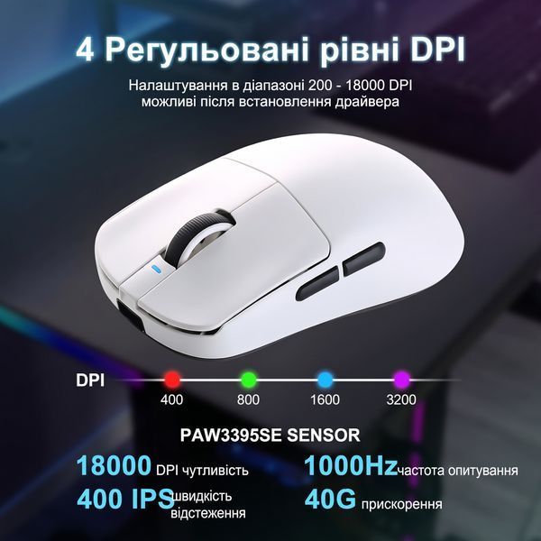 Бездротова миша VGN VXE R1 SE+ White VXER1SEPLUSW фото
