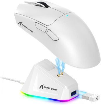 Ігроша миша Attack shark X11 White X11W фото