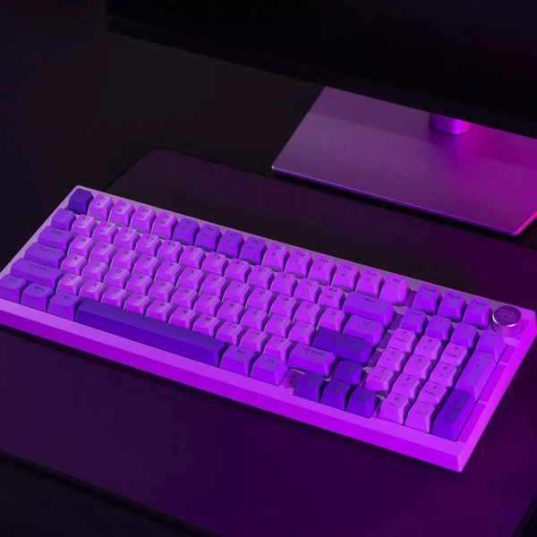 Бездротова клавіатура Proove Gaming Slicker (Ukraine Layout) White-purple WKSL00022402 фото