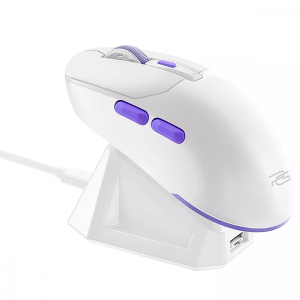 Бездротова ігрова миша Proove Gaming Rate Pro з зарядною станцією, White WMRPCD022002 фото