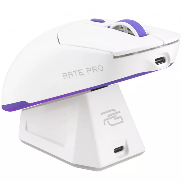 Бездротова ігрова миша Proove Gaming Rate Pro з зарядною станцією, White WMRPCD022002 фото