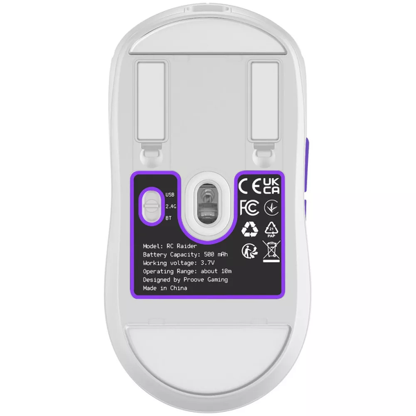 Бездротова ігрова миша Proove Gaming RC Raider 8K, White WMRR00122017 фото