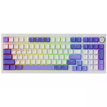 Бездротова клавіатура Proove Gaming Slicker Pro (Ukraine Layout) White-purple WKSLP0022417 фото