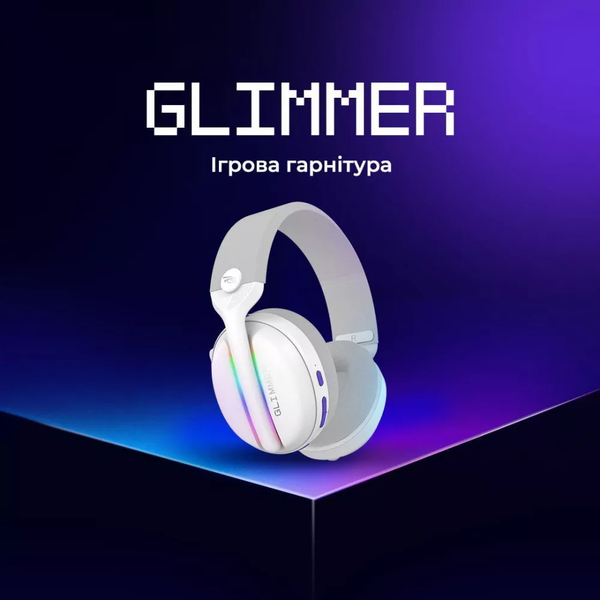 Бездротова ігрова гарнітура Proove Gaming Glimmer (APP), White WHGL00022017 фото